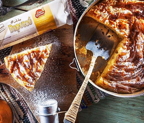 Γαλατόπιτα με Σάλτσα Καραμέλας