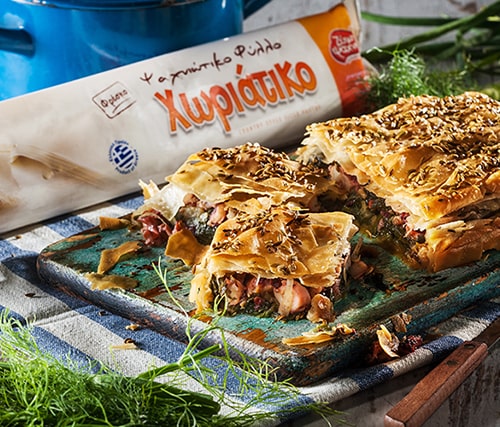 Χταποδόπιτα με Αρωματικά Χόρτα και Φινόκιο